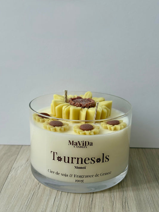 Bougie TOURNESOLS - Monoï | 190g